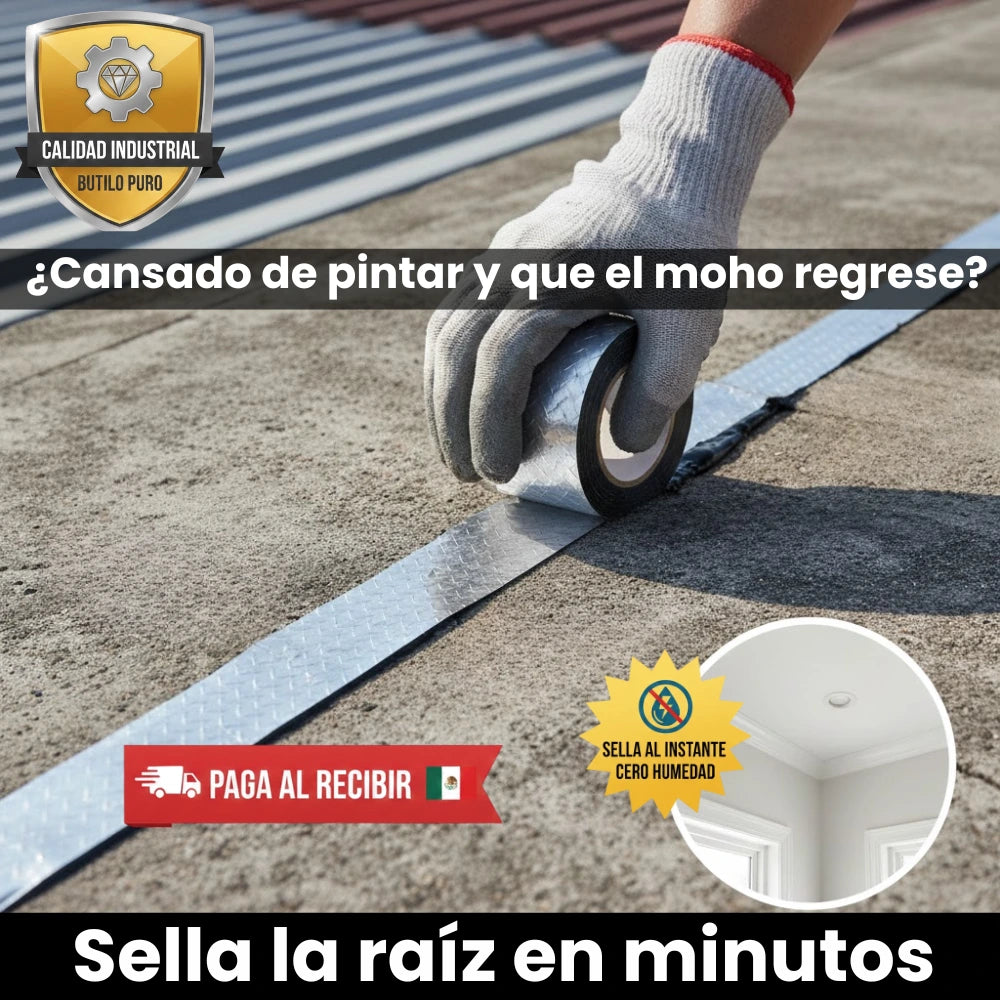Cinta Blindada para Techos: Bloqueo Total de Filtraciones y Hongo Negro