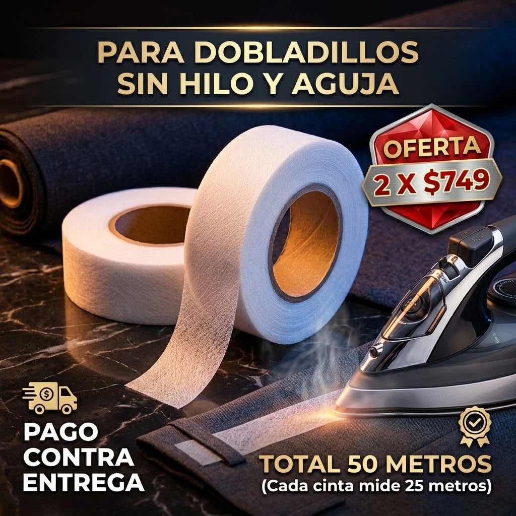 🛑 Deja de pagarle a la costurera por arreglos sencillos.| Oferta de 2 rollos textiles para dobladillos