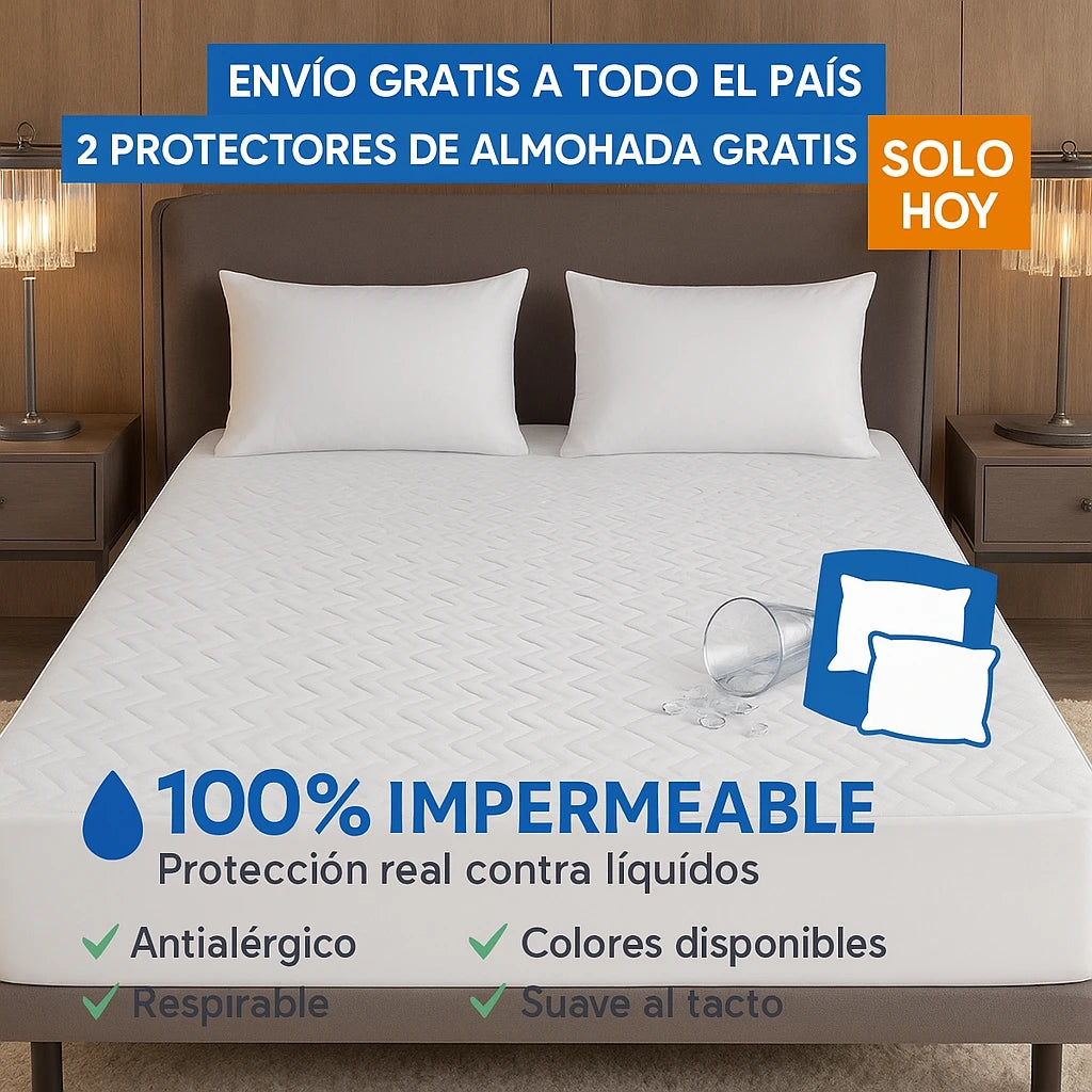 CubrePlus™ – La Funda Impermeable que Salva tu Colchón