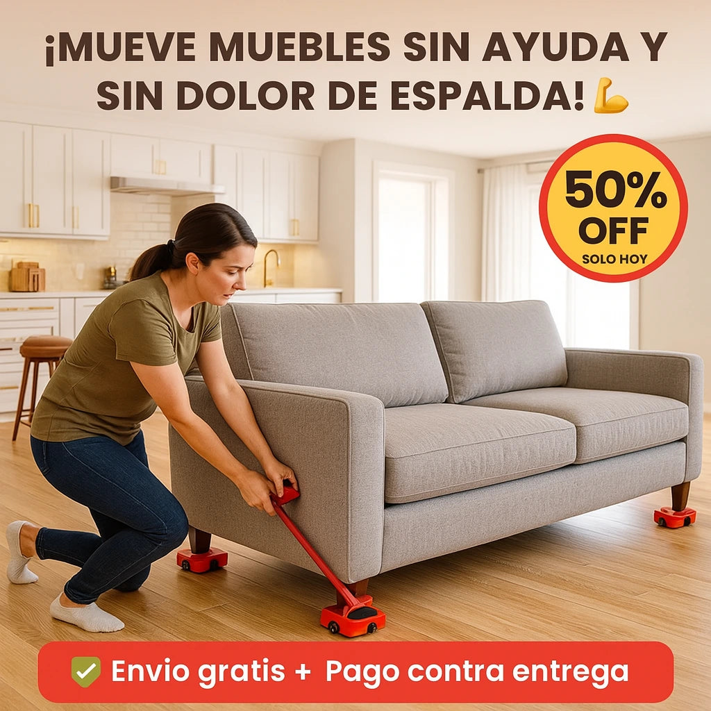 Kit Deslizante™ | ¡DESLIZA TUS MUEBLES COMO SI FUERAN LIGERITOS! 🚛