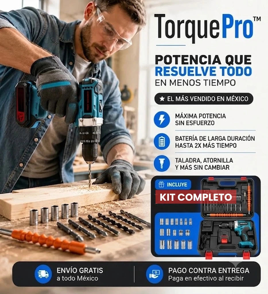 Haz el Trabajo en la Mitad de Tiempo: El Taladro Inalámbrico de Grado Profesional 30PZ.