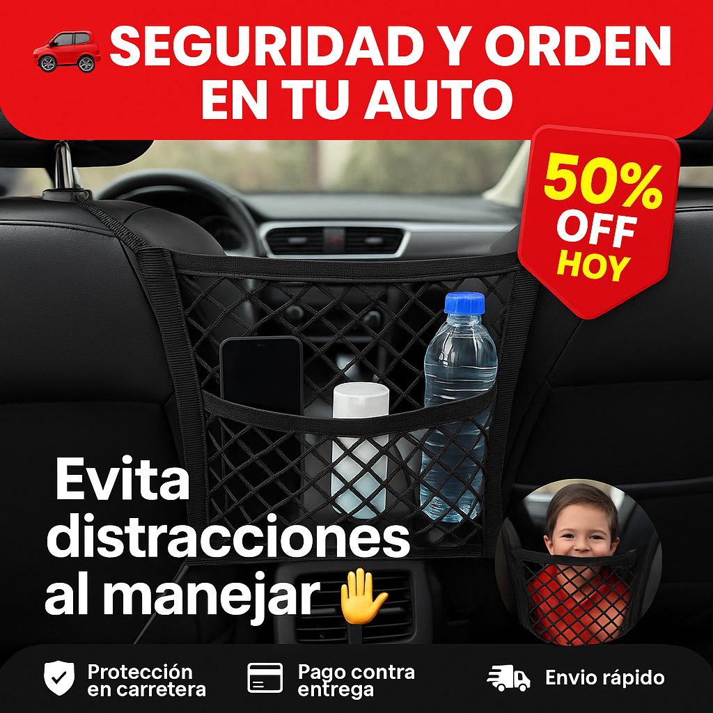Organizador AutoGuard™ – 🚗 Tu carro ordenado y seguro en segundos