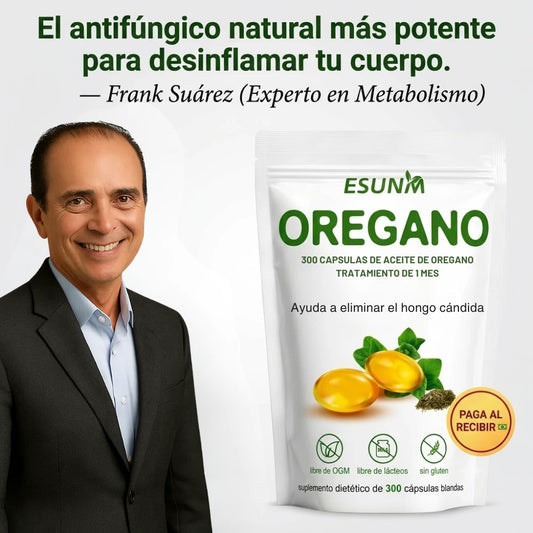 Aceite de Orégano Puro (300 Cápsulas) El aliado natural para tu sistema digestivo y defensas