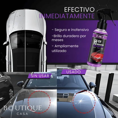 Recubrimiento Cerámico 3 en 1: Tu auto con "Brillo de Agencia" en minutos🚗✨