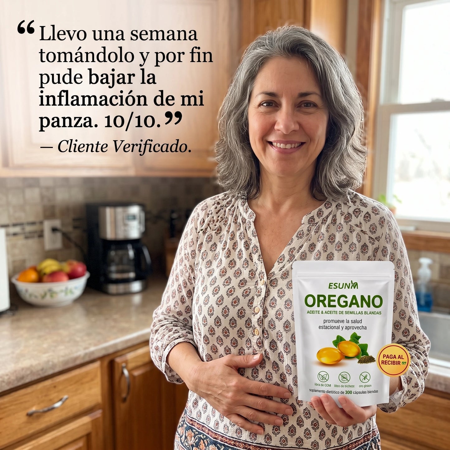Aceite de Orégano Puro (300 Cápsulas) El aliado natural para tu sistema digestivo y defensas