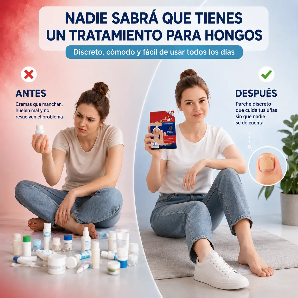 🦶Parches Antihongos de Reparación Profunda (Caja con 21)