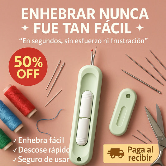 Enhebrador Express™ | Perfecto para ropa, dobladillos y manualidades en casa✂️