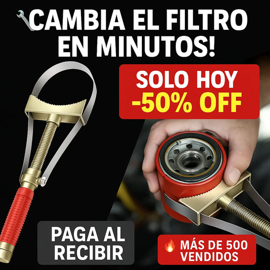 💥Llave Hecha para Trabajo Rudo – Filtros de Carro y Equipos en un Solo Giro 🔧