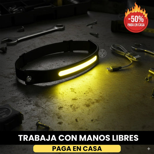 VisionPro™ | LUZ POTENTE QUE TE DEJA LAS MANOS LIBRES 💡
